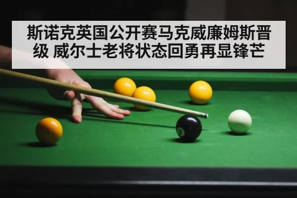 斯诺克英国公开赛马克威廉姆斯晋级 威尔士老将状态回勇再显锋芒